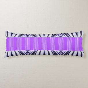 Zebra Illusion - Modern Abstrakt Purple Lilac Seitenschläferkissen