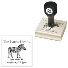 Zebra Illustration Personalisiert Gummistempel
