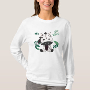 Zebra im Dschungel süße Tiere für Kinder T-Shirt