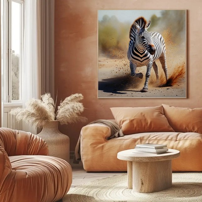 Zebra im Wilden Dramatischen Sonnenuntergang Poster (Von Creator hochgeladen)