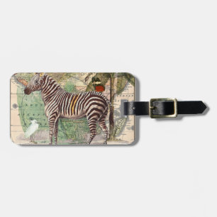 Zebra in Afrika Gepäckanhänger