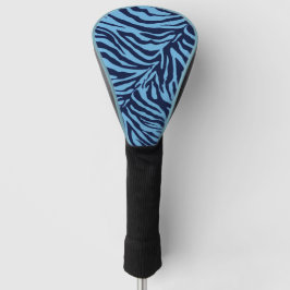 Zebra in blau gestreiften Tierdrucken Golf Headcover