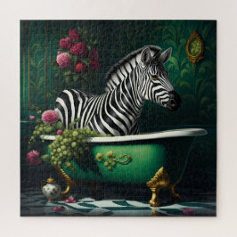 Zebra in einer Badewanne Puzzle