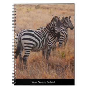 Zebra in Kenia Notizblock