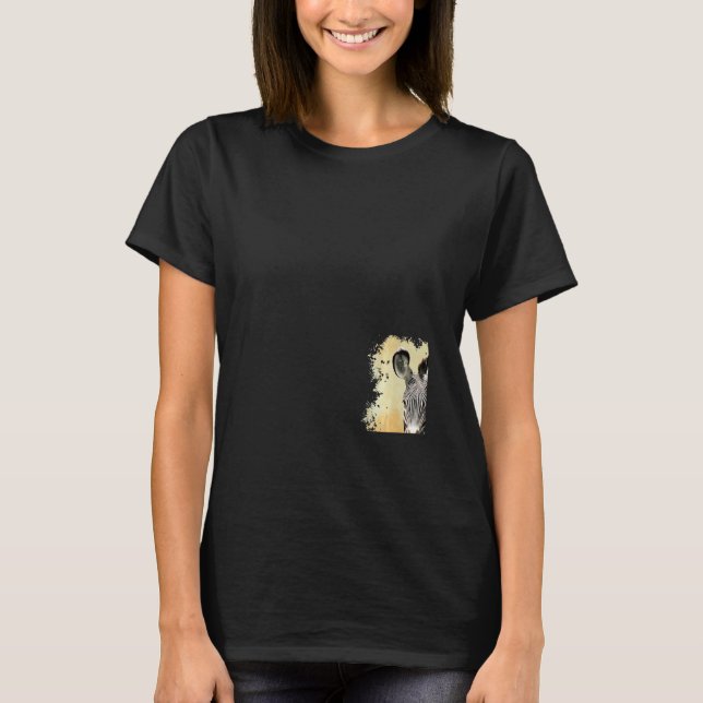 Zebra in Keniaafrika T-Shirt (Vorderseite)