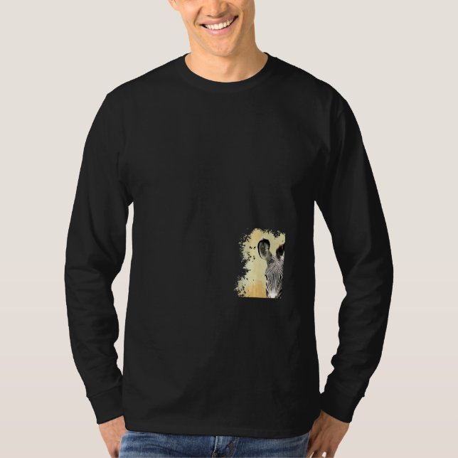Zebra in Keniaafrika T-Shirt (Vorderseite)