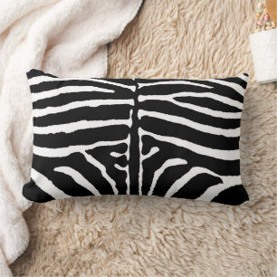 Zebra in Schwarz und Weiß Lendenkissen
