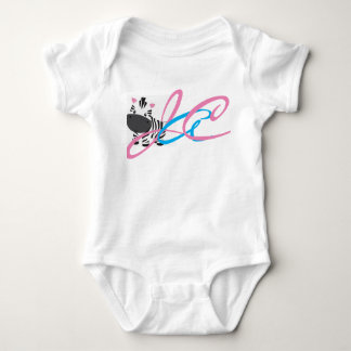 Zebra-Initiale Baby Strampler