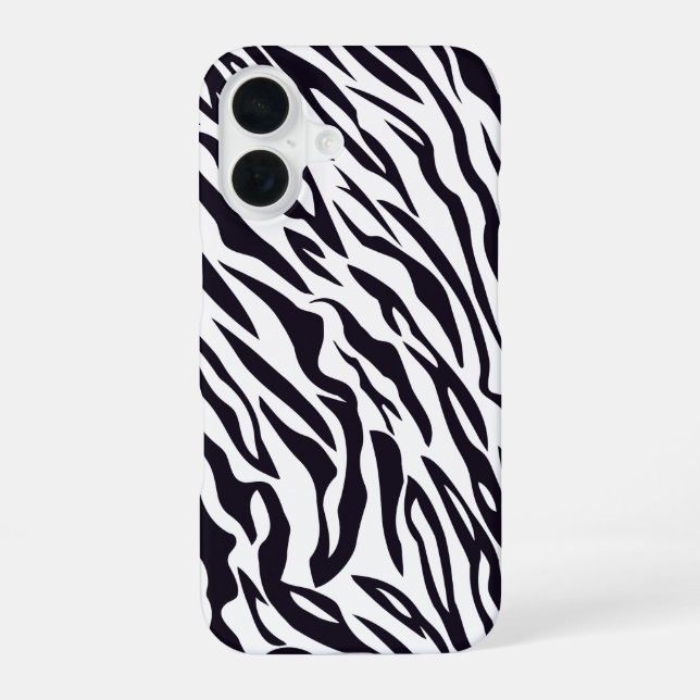 Zebra iPhone 16 Hülle (Rückseite)