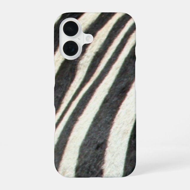 Zebra iPhone 16 Hülle (Rückseite)