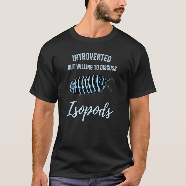 Zebra Isopod Roly Poly  Pill Bug Isopod T-Shirt (Vorderseite)