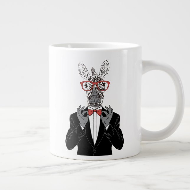 Zebra Jumbo-Tasse (Rechts)
