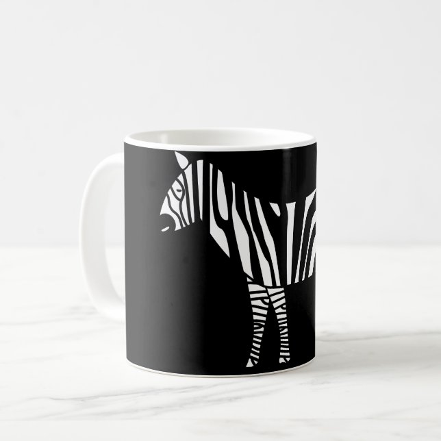 Zebra Kaffeetasse (Vorderseite Links)