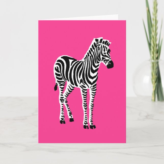 Zebra Karte (Vorderseite)