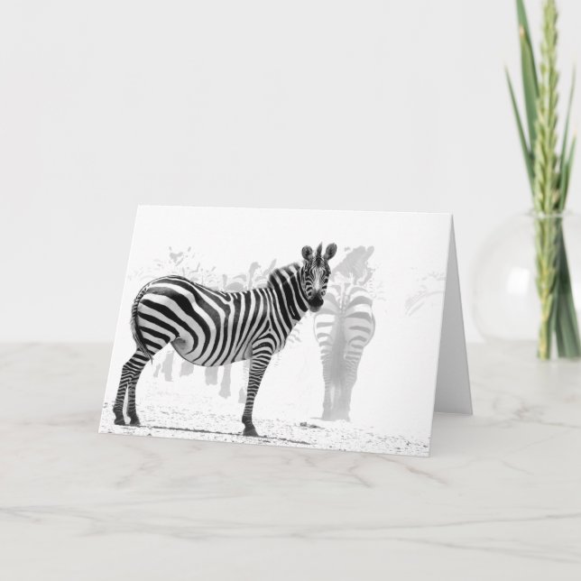 Zebra Karte (Vorderseite)