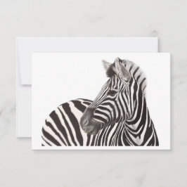Zebra-Karte Mitteilungskarte