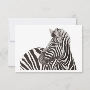 Zebra-Karte Mitteilungskarte