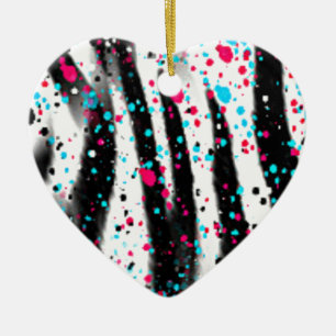 Zebra Keramik Ornament