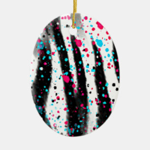 Zebra Keramik Ornament