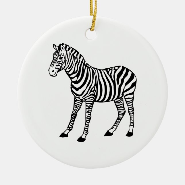 Zebra Keramikornament (Vorne)