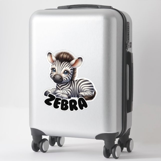ZEBRA - KINDERZIMMER STICKER (Koffer)