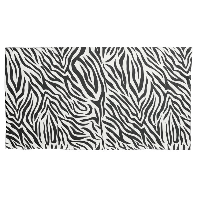 Zebra King Size Pillow Case Pair Kissenbezug (Vorderseite-Links)