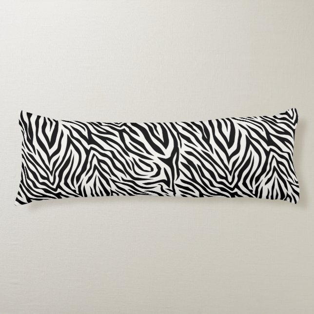 Zebra-Kissen 20" x 54" Seitenschläferkissen (Vorderseite)