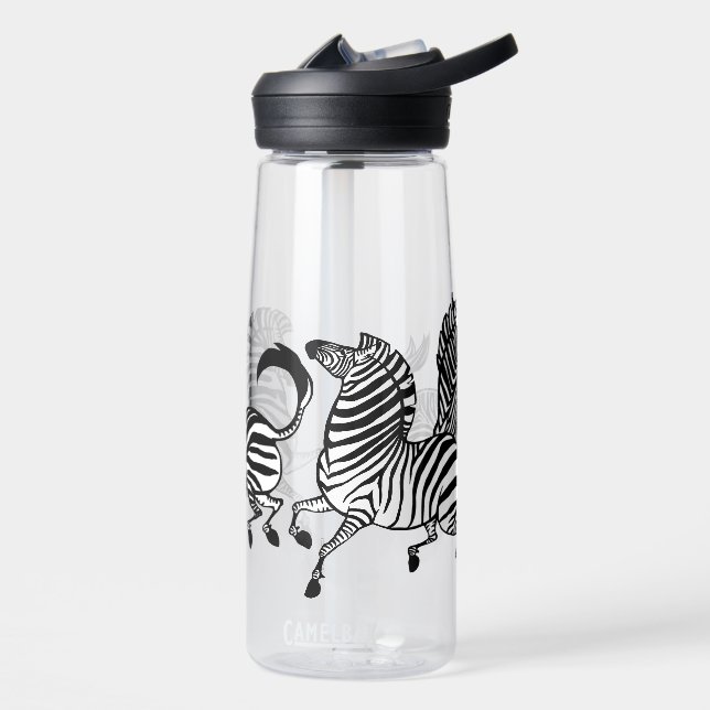 Zebra Klarwasser Flasche (Links)