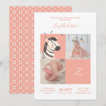 Zebra Konfetti• Alphabet Monogram Süße Babyparty