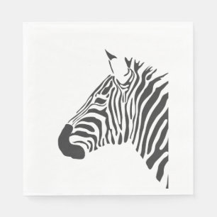 ZEBRA-KOPF SERVIETTE