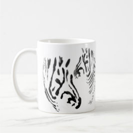Zebra-Kunst mit Namen Kaffeetasse