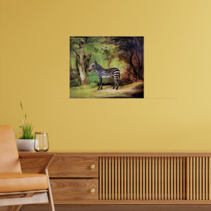 Zebra, Kunstwerk von George Stubbs, Poster