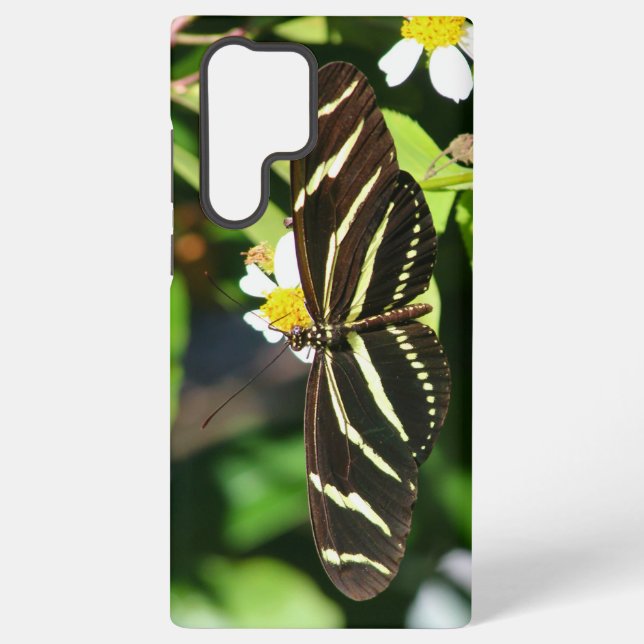 Zebra-Langflügel-Schmetterling Samsung Galaxy Hülle (Rückseite)