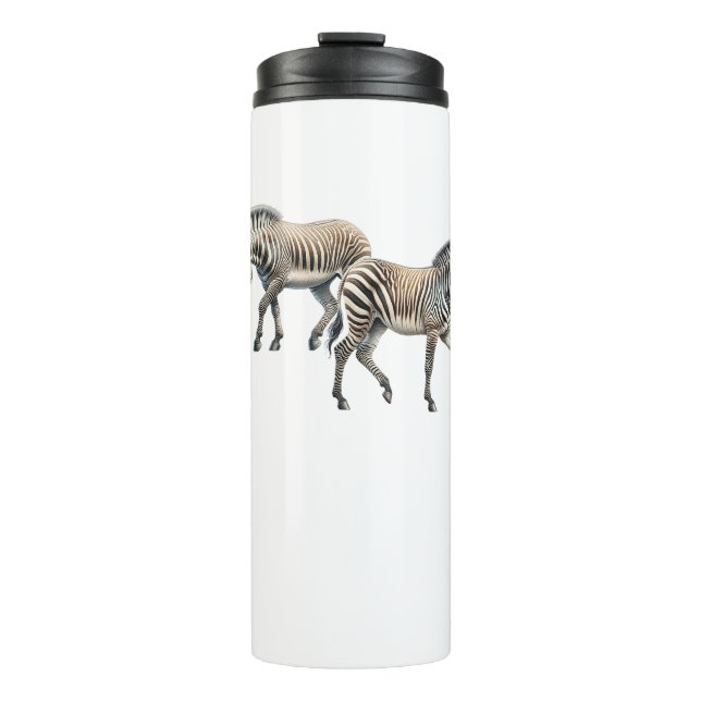 Zebra Leak Proof Thermal Tumbler Thermosbecher (Vorderseite)