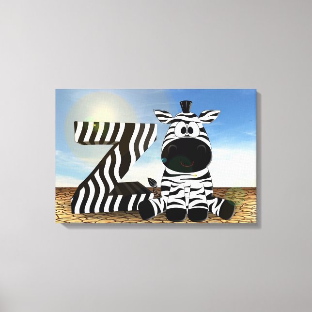 Zebra Leinwanddruck (Vorderseite)