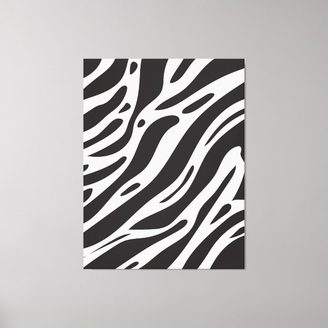 Zebra Leinwanddruck (Vorderseite)