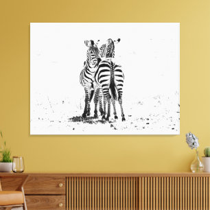 Zebra Leinwanddruck