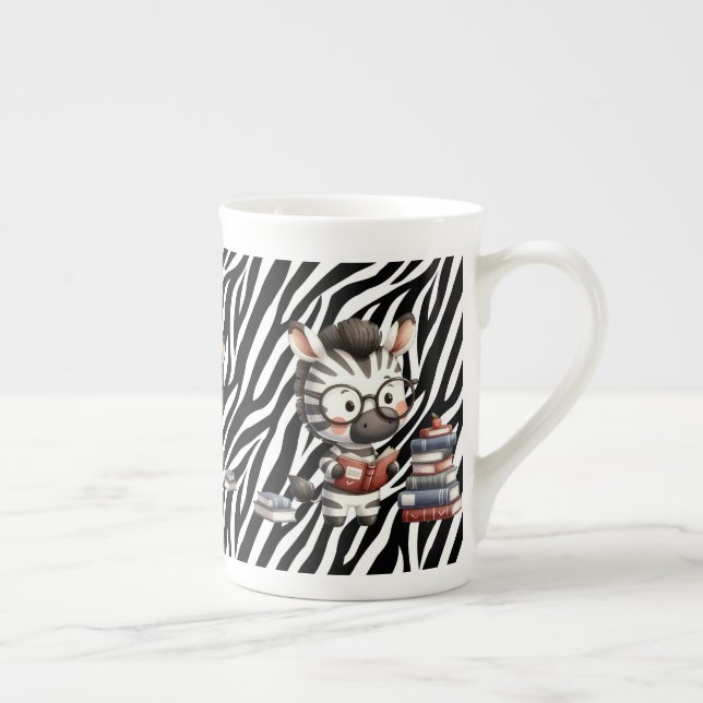 Zebra-Lesebücher. Prozellantasse (Rechts)