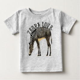 Zebra-Liebe Baby T-shirt