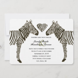 Zebra Liebe Hochzeitseinladung Einladung