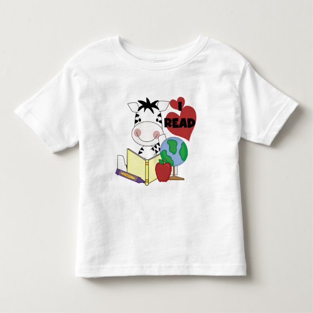 Zebra-Liebe, T-Shirts und Geschenke zu lesen (Vorderseite)