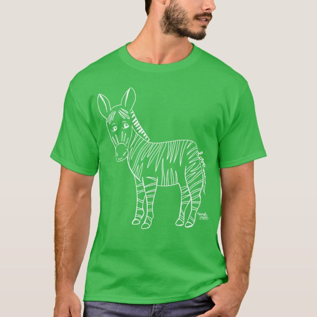 Zebra lieben lieben Tiere T-Shirt (Vorderseite)