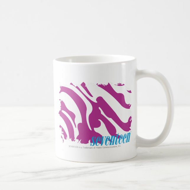 Zebra lila 3 tasse (Rechts)