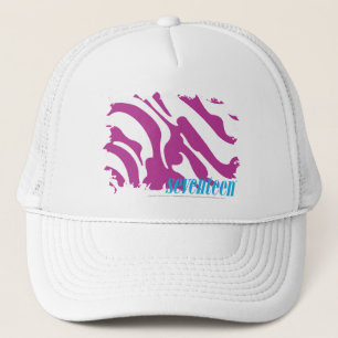 Zebra lila 3 truckerkappe