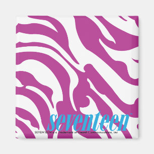 Zebra Lila Magnet