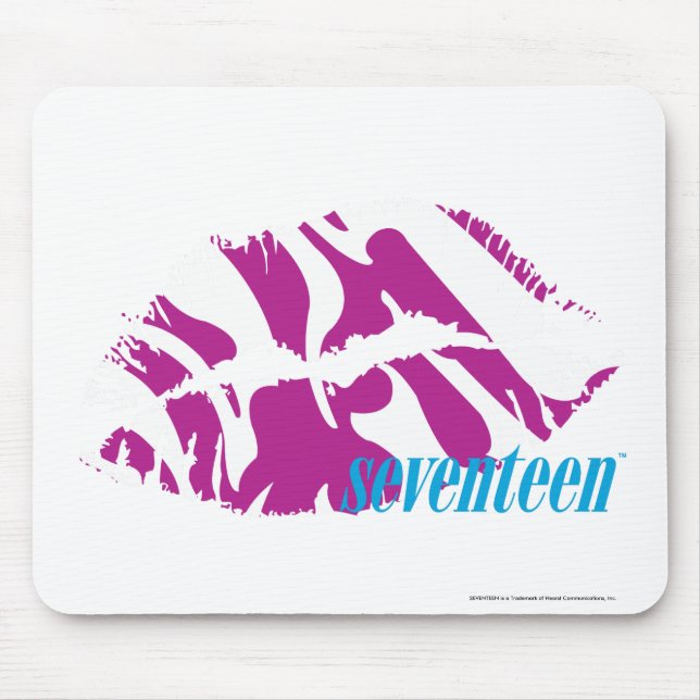 Zebra lila mousepad (Vorne)