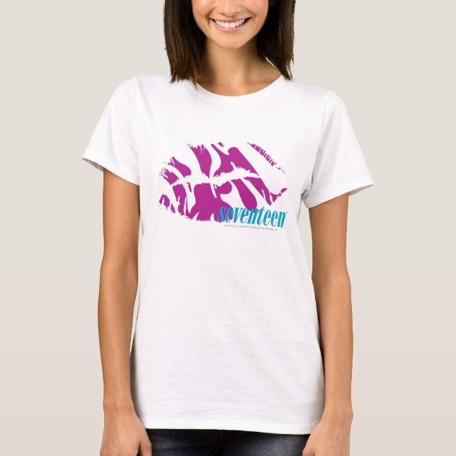 Zebra lila T-Shirt (Vorderseite)