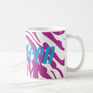 Zebra lila tasse