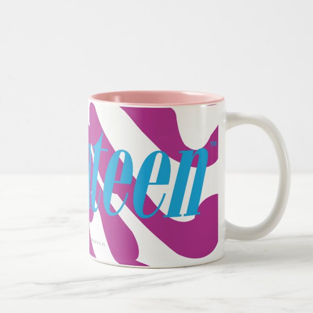 Zebra lila zweifarbige tasse (Rechts)