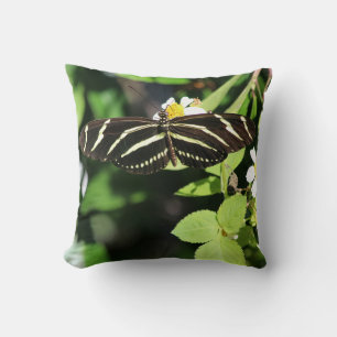 Zebra Longwing Butterfly Kissen